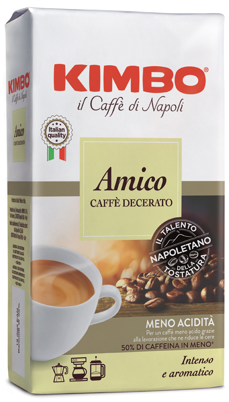 KIMBO AMICO CAFFE' TORREFATTO DECERATO E MACERATO 225 G - farmasconti.eu
