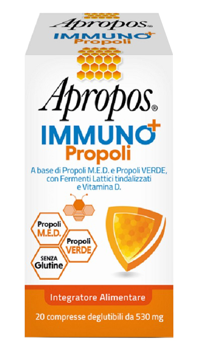 APROPOS IMMUNO+ PROPOLI 20 COMPRESSE DEGLUTIBILI - farmasconti.eu