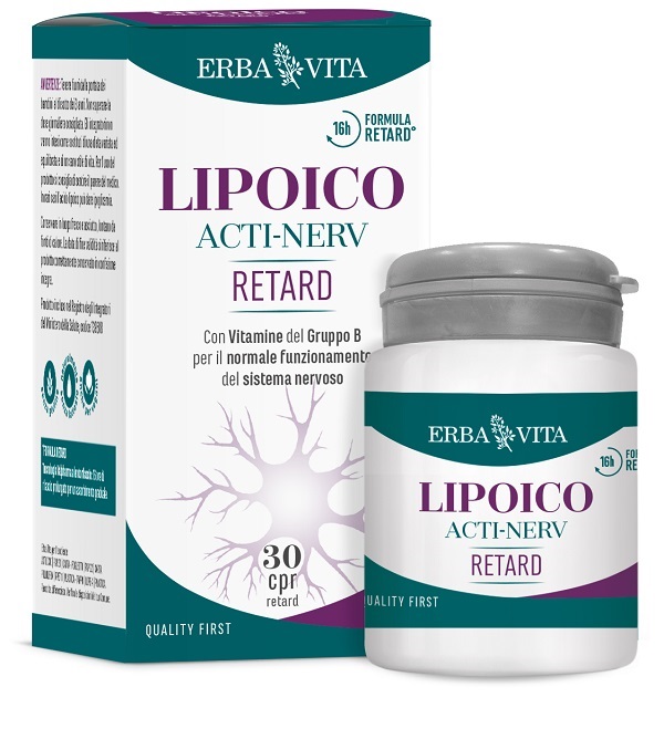 LIPOICO ACTI NERV RETARD 30 COMPRESSE - farmasconti.eu