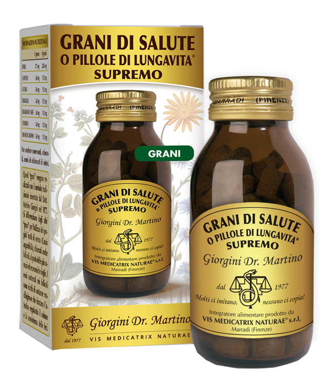GRANI DI SALUTE O PILLOLE DI LUNGAVITA SUPREMO 90 G - farmasconti.eu