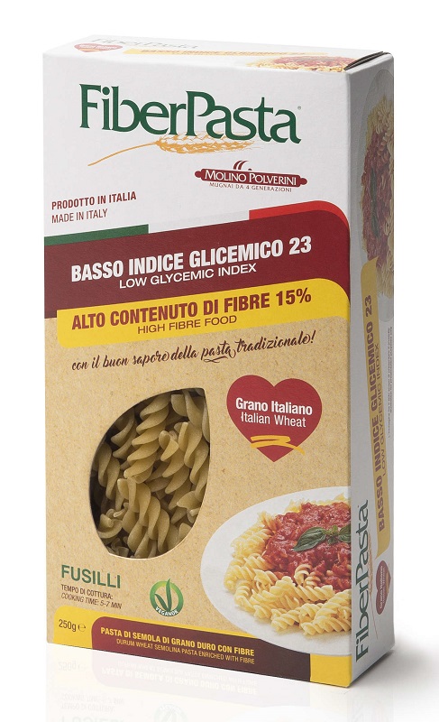 FIBERPASTA FUSILLI BASSO INDICE GLICEMICO 250 G - farmasconti.eu
