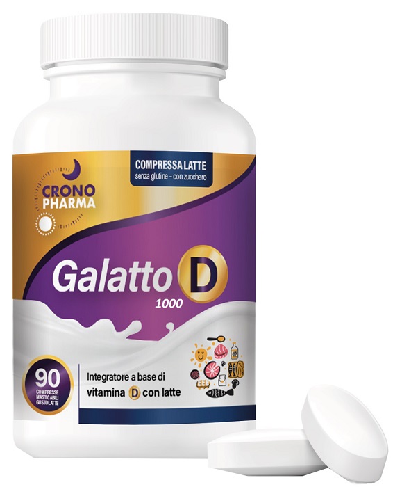 GALATTO D 1000 90 COMPRESSE MASTICABILI GUSTO LATTE - farmasconti.eu