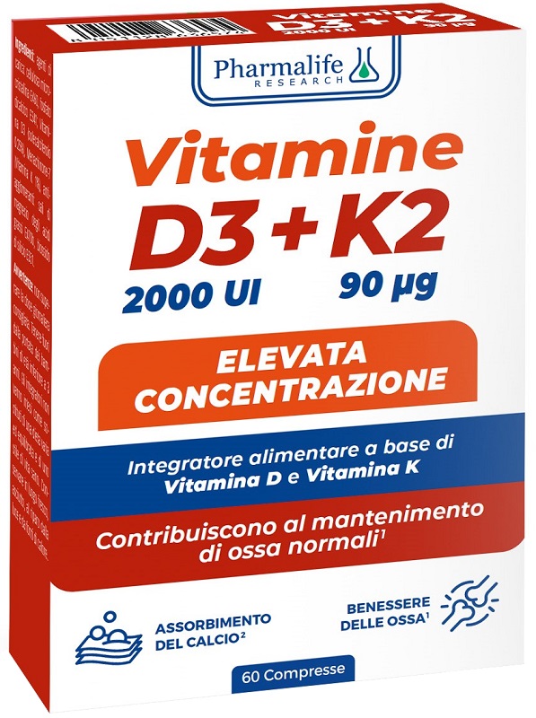 VITAMINE D3+K2 60 COMPRESSE - farmasconti.eu