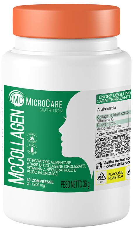 MICROCARE NUTRITION MC COLLAGEN 30 COMPRESSE DA 1200 MG - farmasconti.eu