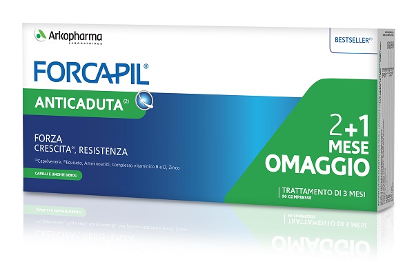 FORCAPIL ANTICADUTA 90CPR 2+1 MESE IN OMAGGIO - farmasconti.eu