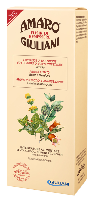 AMARO GIULIANI ELISIR BENESSERE 300 ML NUOVA FORMULA - farmasconti.eu