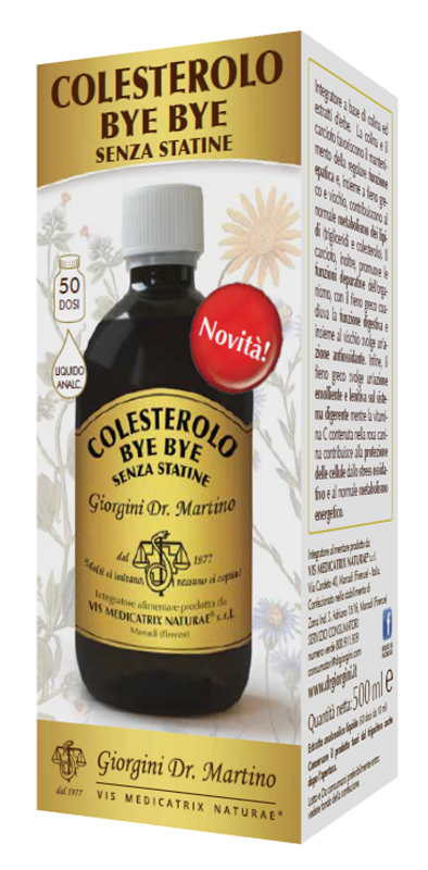 COLESTEROLO BYE BYE SENZA STATINE 500 ML - farmasconti.eu