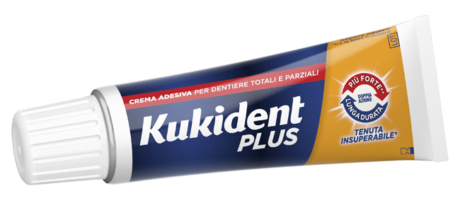 KUKIDENT PLUS DOPPIA AZIONE CREMA ADESIVA DENTIERE 40 G - farmasconti.eu