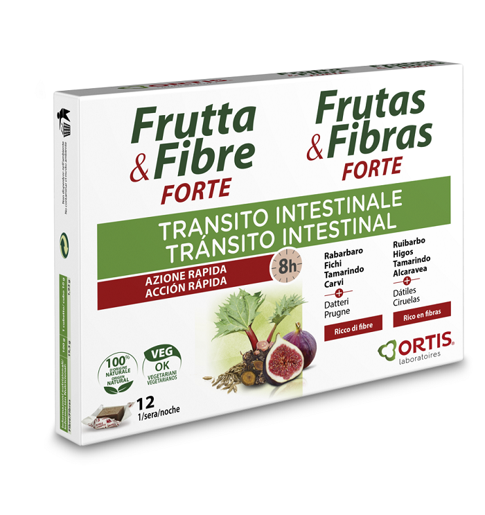 FRUTTA & FIBRE FORTE 12 CUBETTI - farmasconti.eu