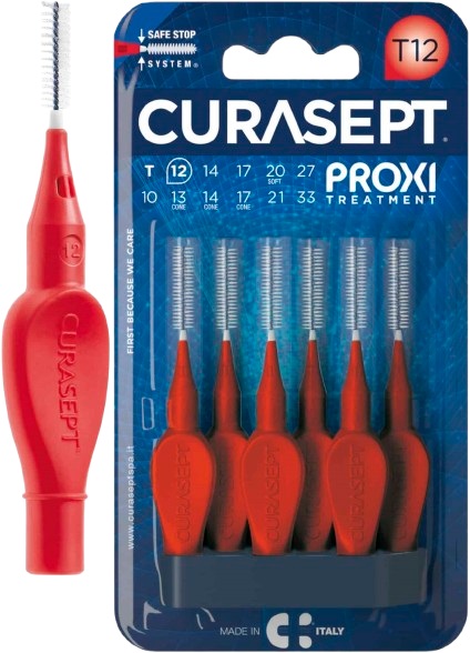 CURASEPT PROXI T12 ROSSO/RED 6 PEZZI - farmasconti.eu