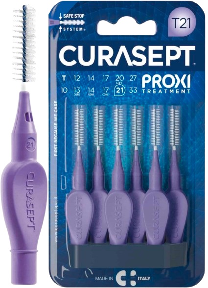 CURASEPT PROXI T21 VIOLA/PURPLE 6 PEZZI - farmasconti.eu