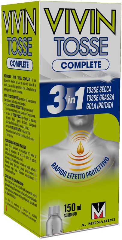 VIVIN TOSSE COMPLETE SCIROPPO PER TOSSE 150 ML - farmasconti.eu