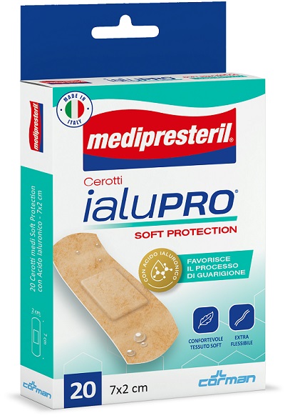MEDIPRESTERIL CEROTTI IALUPRO SOFT PROTECTION MEDI 7X2CM 20 PEZZI - farmasconti.eu