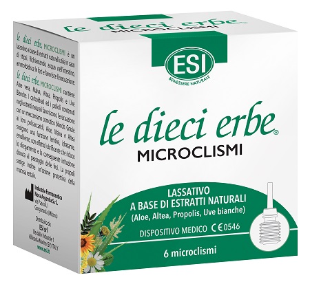 ESI LE DIECI ERBE MICROCLISMI 6 PEZZI - farmasconti.eu