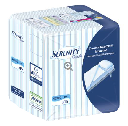 TRAVERSA SERENITY CLASSIC SUPER 40X60 CM 30 PEZZI - farmasconti.eu