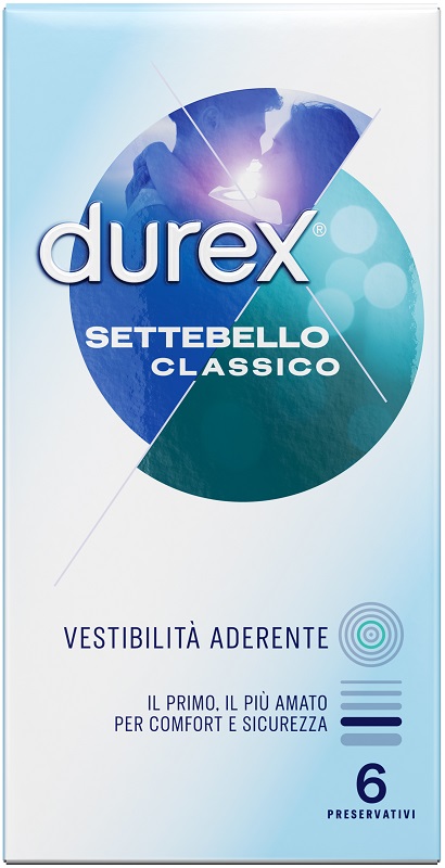 PROFILATTICO DUREX SETTEBELLO CLASSICO 6 PEZZI - farmasconti.eu