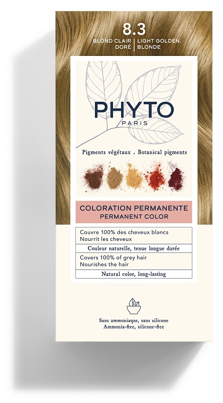 COLOR KIT 8,3 BIONDO CHIARO DORATO LATTE RIVELATORE 50 ML + CREMA COLORANTE 50 ML + MASCHERA PROTETTIVA COLORE 12 ML + GUANTI - farmasconti.eu