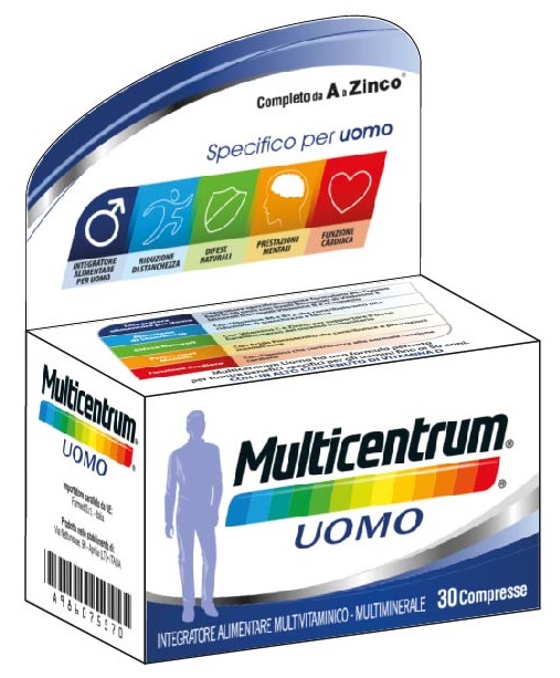 MULTICENTRUM UOMO 30 COMPRESSE - farmasconti.eu