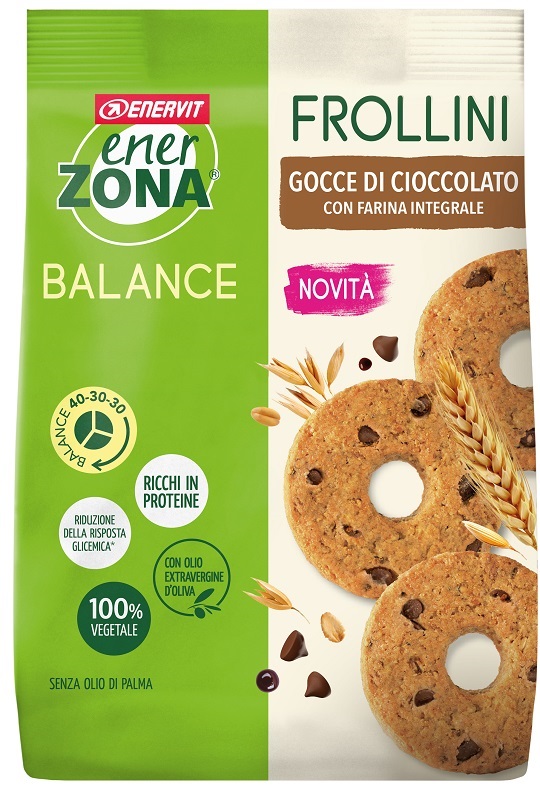 ENERZONA FROLLINI INTEGRALE GOCCE CIOCCOLATO 250 G - farmasconti.eu