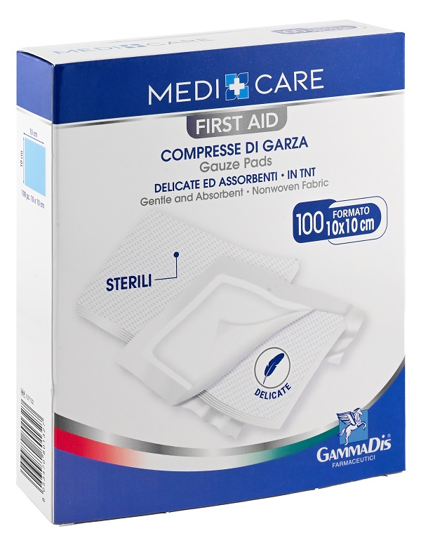 GARZA MEDICARE TNT 10X10 CM 100 PEZZI - farmasconti.eu
