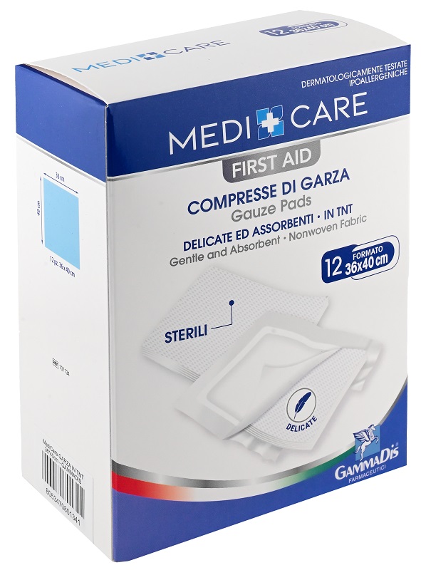 GARZA MEDICARE TNT 36X40 CM 12 PEZZI - farmasconti.eu