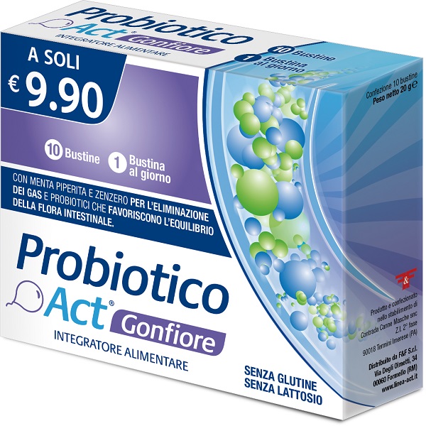 PROBIOTICO ACT GONFIORE 10 BUSTINE - farmasconti.eu