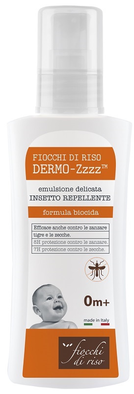 FIOCCHI DI RISO DERMO ZZZZ EMULSIONE DELICATA REPELLENTE 0 MESI + 100 ML - farmasconti.eu