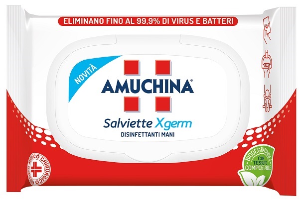 AMUCHINA XGERM SALVIETTINE MANI 20 PEZZI - farmasconti.eu