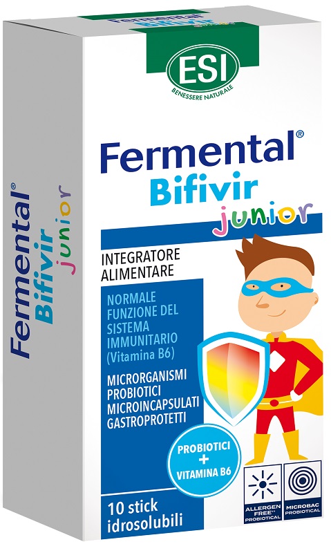 ESI FERMENTAL BIFIVIR JUNIOR 10 STICK IDROSOLUBILI - farmasconti.eu
